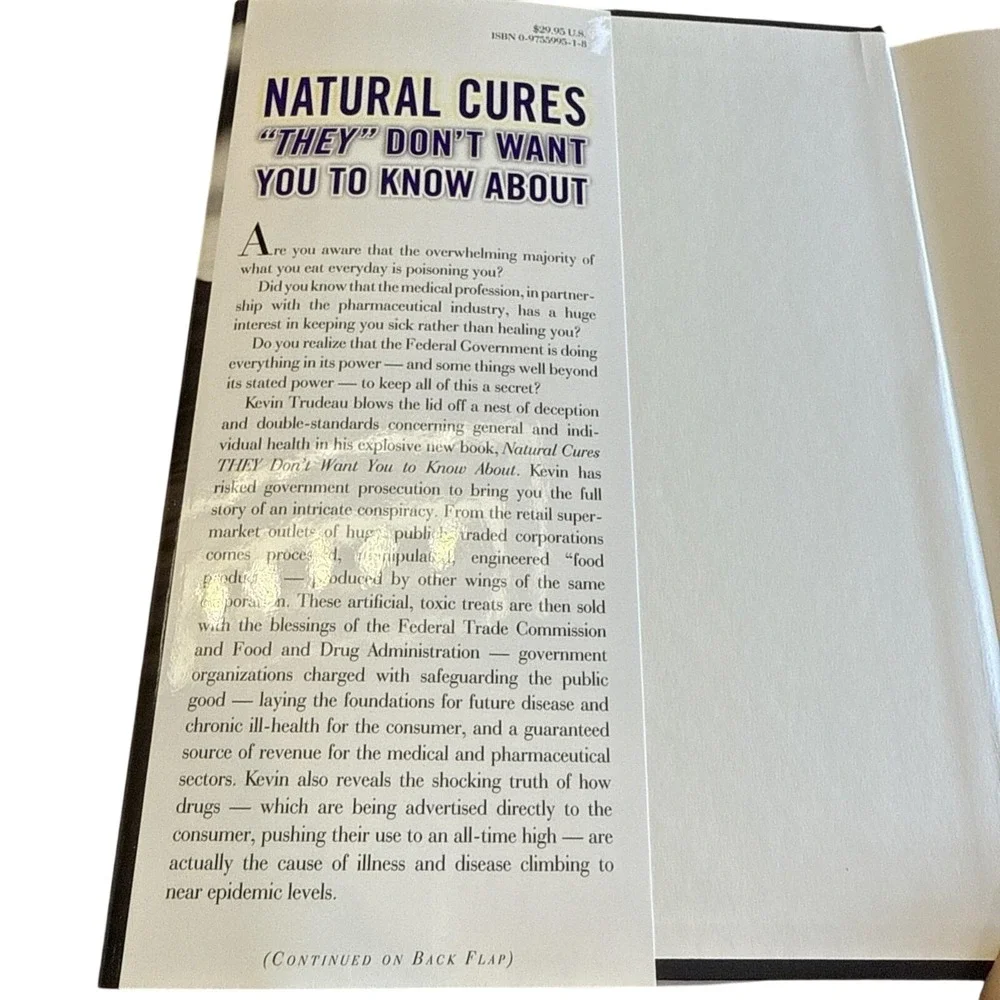 Natural Cures They Don't Want You to‎ Know About by Kevin Trudeau (2004)